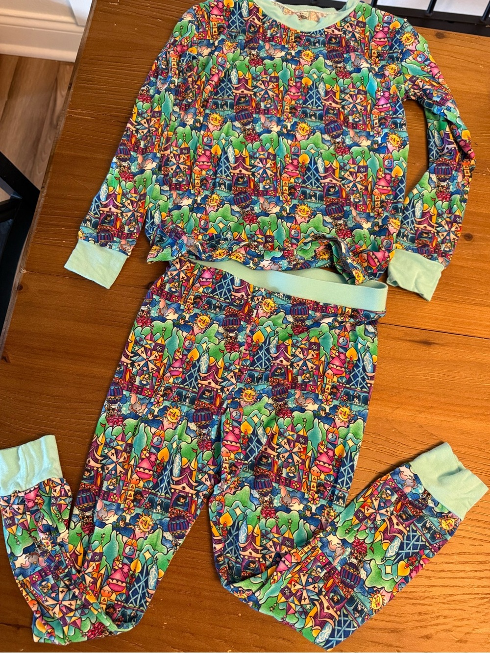 It’s a small world bamboo kids Multicolor Patterned Pajama Set
